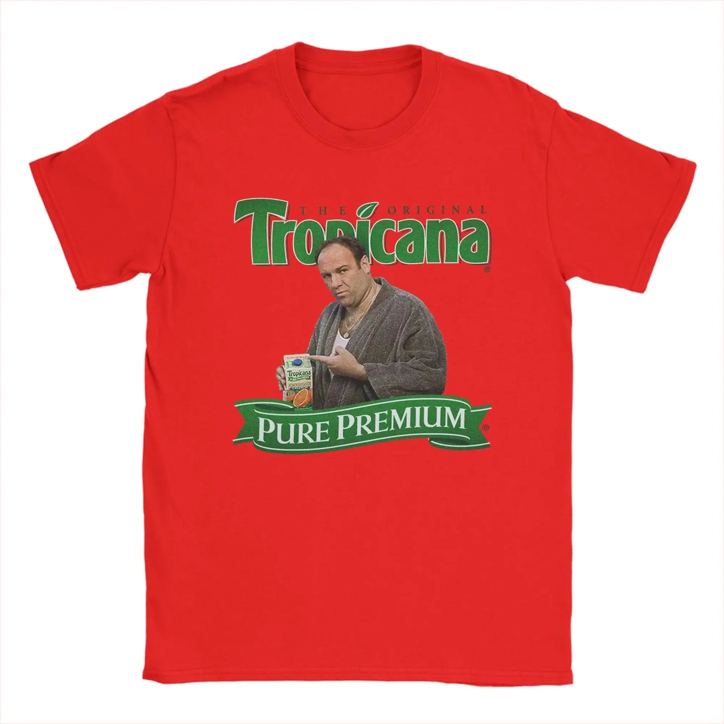 The Sopranos T-Shirts for Men  Novelty Pure Cotton Tees Round Neck Short Sleeve T Shirts Unique Clothing