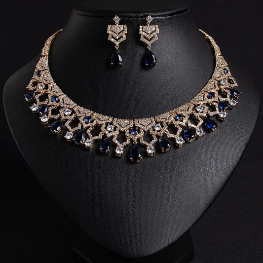 Exquisite Appeal Women High Jewelry Set 2 Piece Necklace Earrings Dress Accessories for Festive Wedding Prom Host Gift 2026