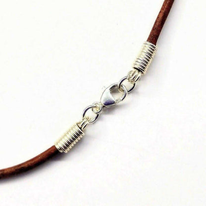 Silver Wrapped Purple Dyed Crackle Agate Point Necklace