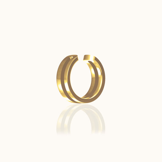Single Double Layer Ear Cuff