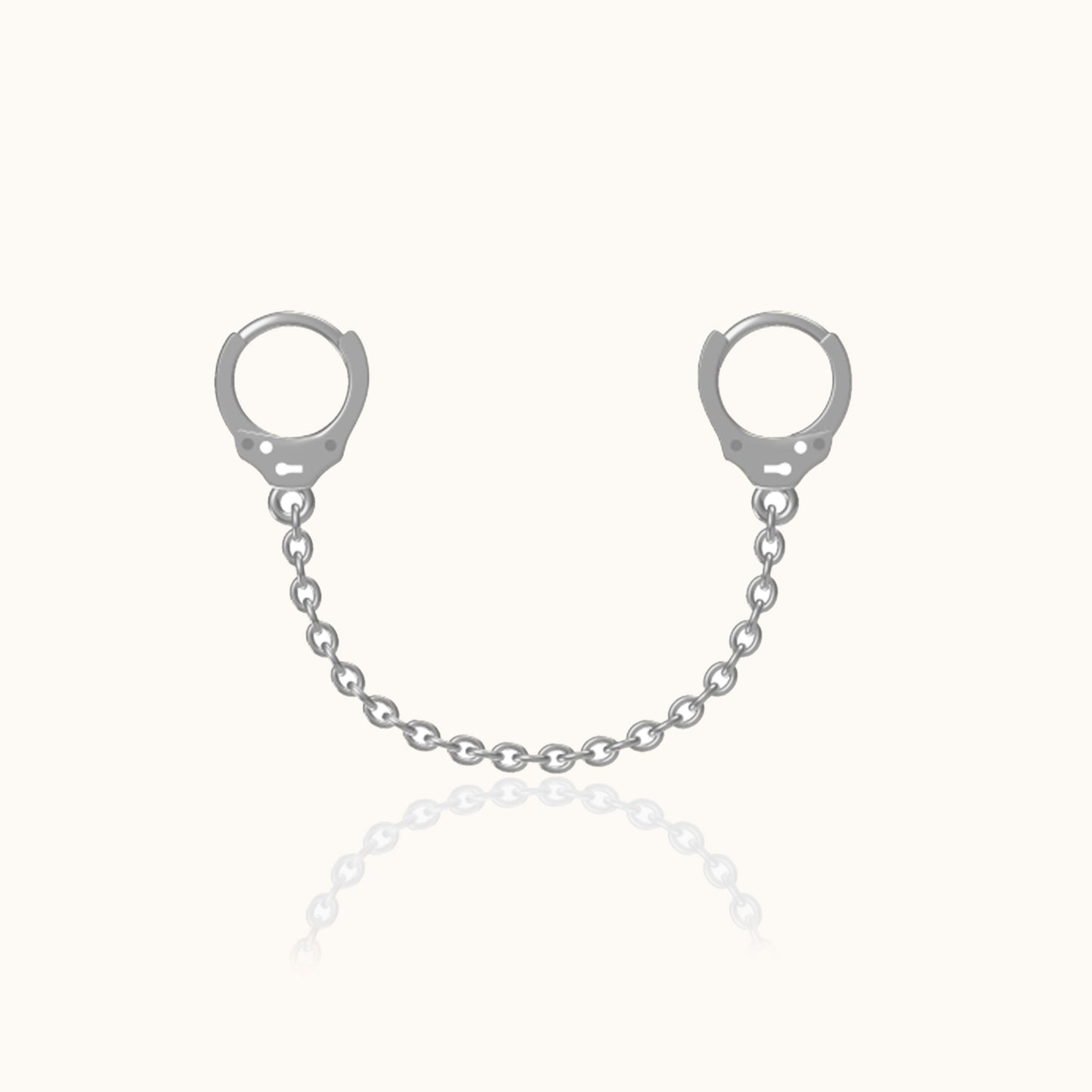 Single Handcuff Chain Earring
