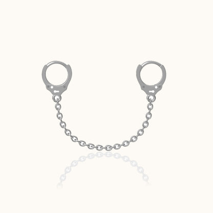 Single Handcuff Chain Earring