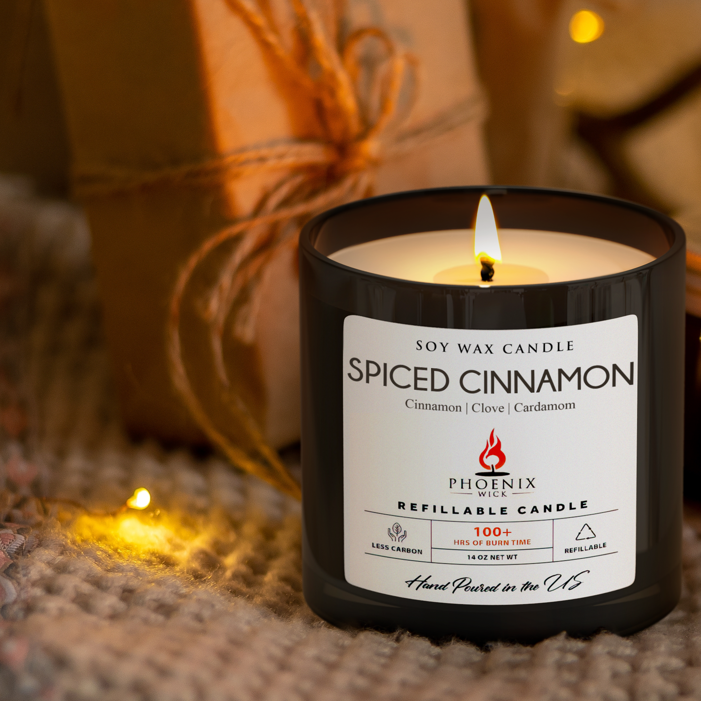 Spiced Cinnamon - Candle-Making Kit + Jar