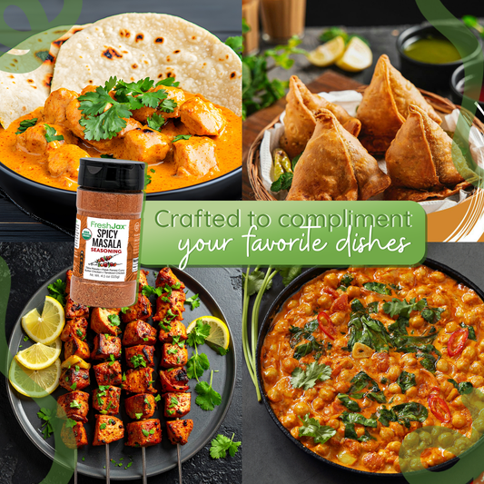 Spicy Masala Organic Seasoning – Low Sodium Indian-Inspired Spice Blend
