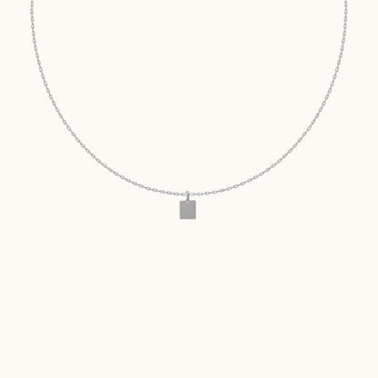 Square Tag Necklace