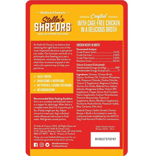 Stella & Chewy’s Shredrs Chicken Dog Food (2.8oz)