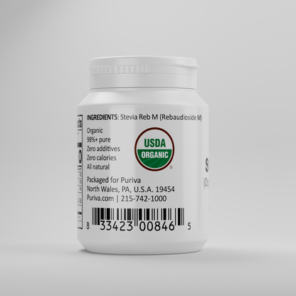 Stevia Reb M powder, (Reb-M | Rebaudioside M), 60 grams | 2,000 servings, Puriva Nutrition