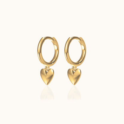 Sweetheart Hoop Earrings