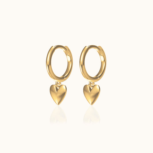 Sweetheart Hoop Earrings
