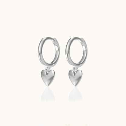 Sweetheart Hoop Earrings