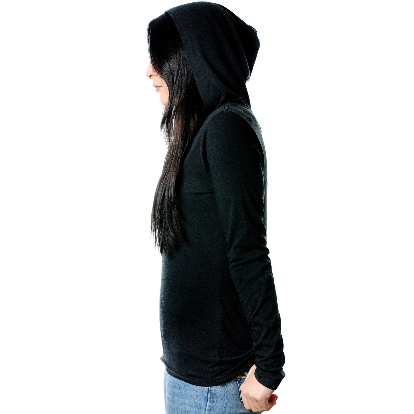They're Called Plugs NotGs Black Tapered Long Sleeve Hoodie