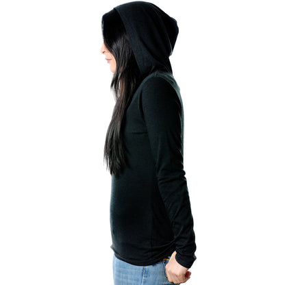 They're Called Plugs NotGs Black Tapered Long Sleeve Hoodie