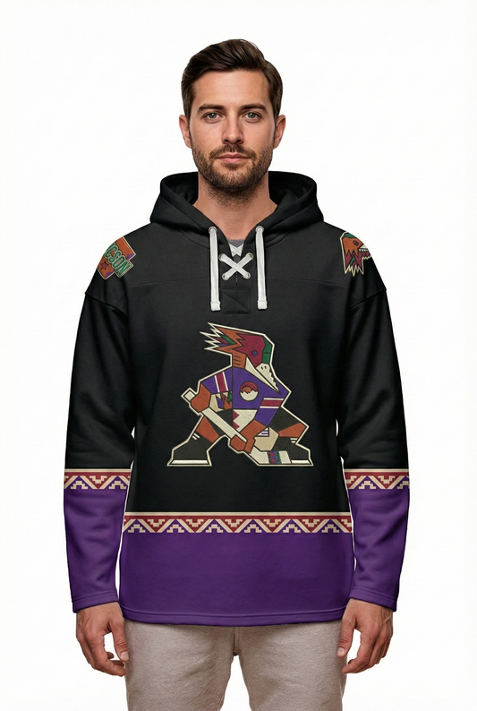 Tucson Roadrunners "Kachina" Alternate AHL Hockey Embroidered Lace Hoodie