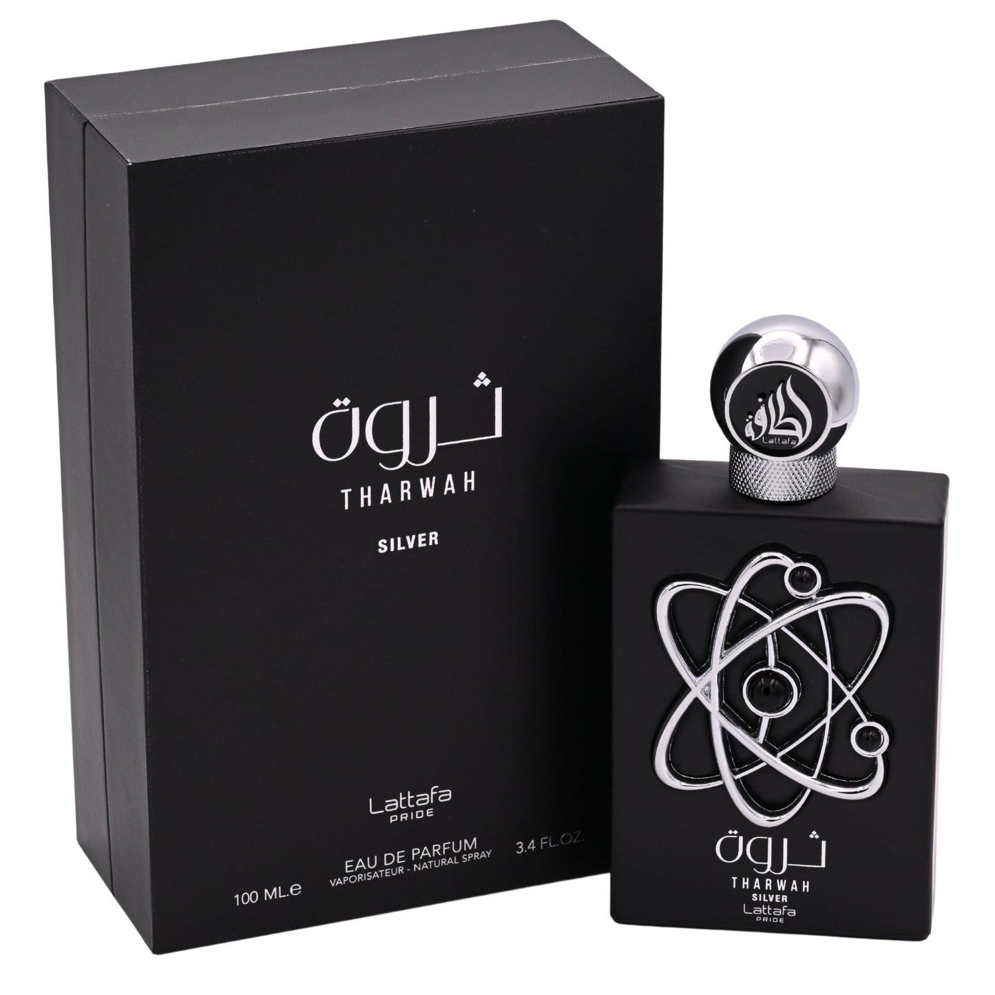 Lattafa Pride Tharwah Silver Unisex Eau De Parfum 3.4 oz