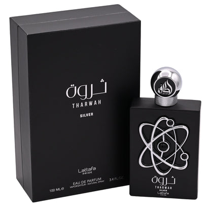 Lattafa Pride Tharwah Silver Unisex Eau De Parfum 3.4 oz