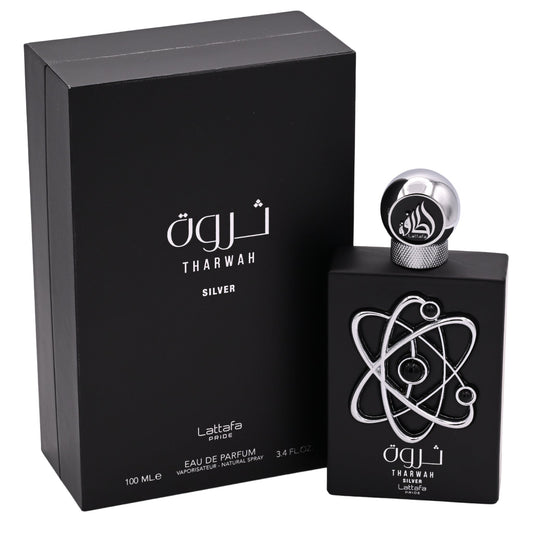 Lattafa Pride Tharwah Silver Unisex Eau De Parfum 3.4 oz