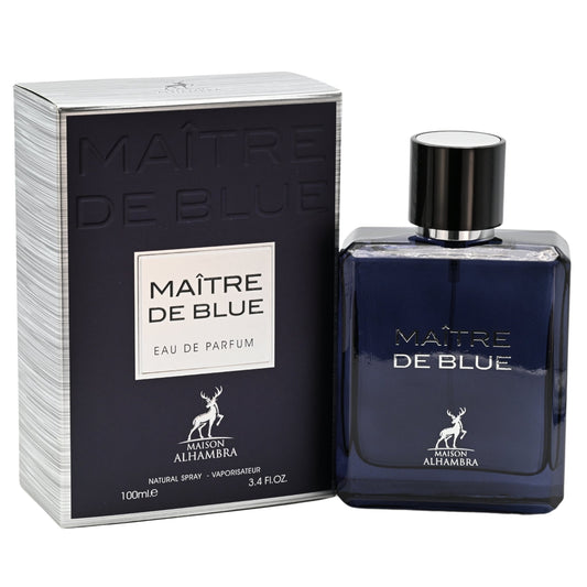 Maitre De Blue by Maison Alhambra EDP Spray for Men 3.4 oz