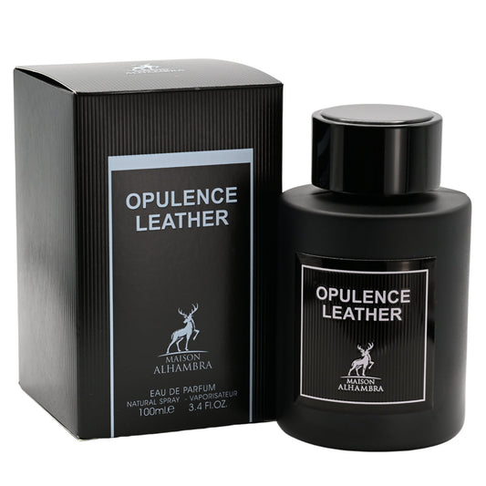 Opulence Leather by Maison Alhambra Cologne Men EDP 3.4 oz