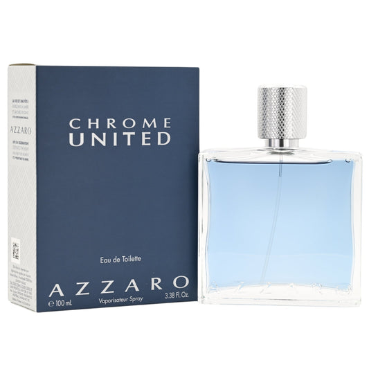 Azzaro Chrome United Eau De Toilette Spray for Men 3.4 oz