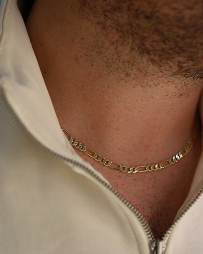 14K Gold 4.7mm Lite Figaro Chain