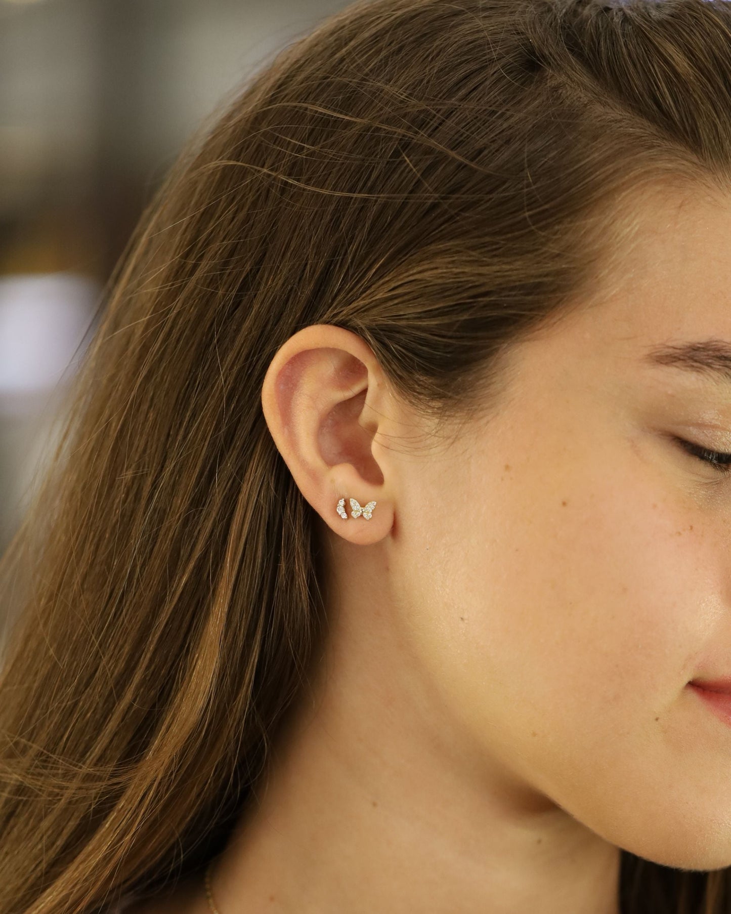 Butterfly Flat Back Studs