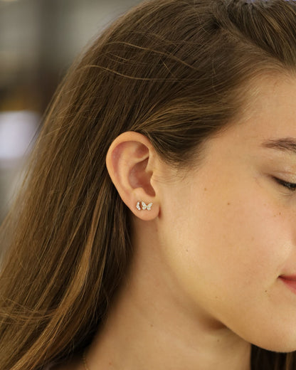 Butterfly Flat Back Studs