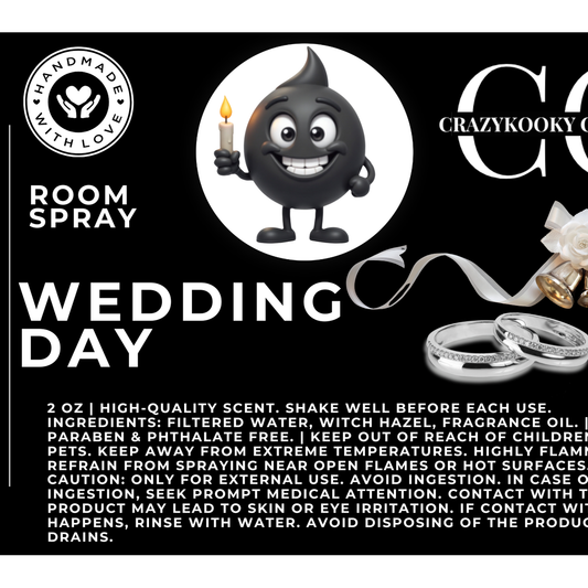 WEDDING DAY - Room Spray, 2oz