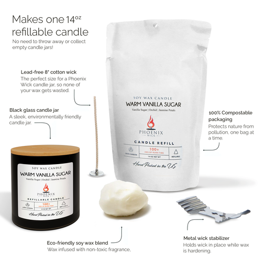 Warm Vanilla Sugar - Candle-Making Kit + Jar
