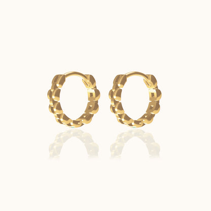 Watch Chain Hoop Earrings