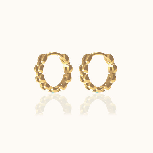 Watch Chain Hoop Earrings