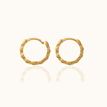 Watch Chain Hoop Earrings