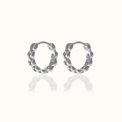 Watch Chain Hoop Earrings