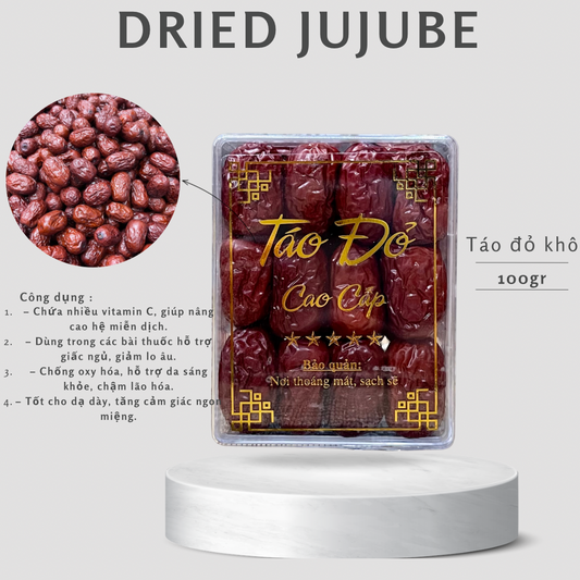 DRIED JUJUBE ( TÁO ĐỎ KHÔ ) 100GR