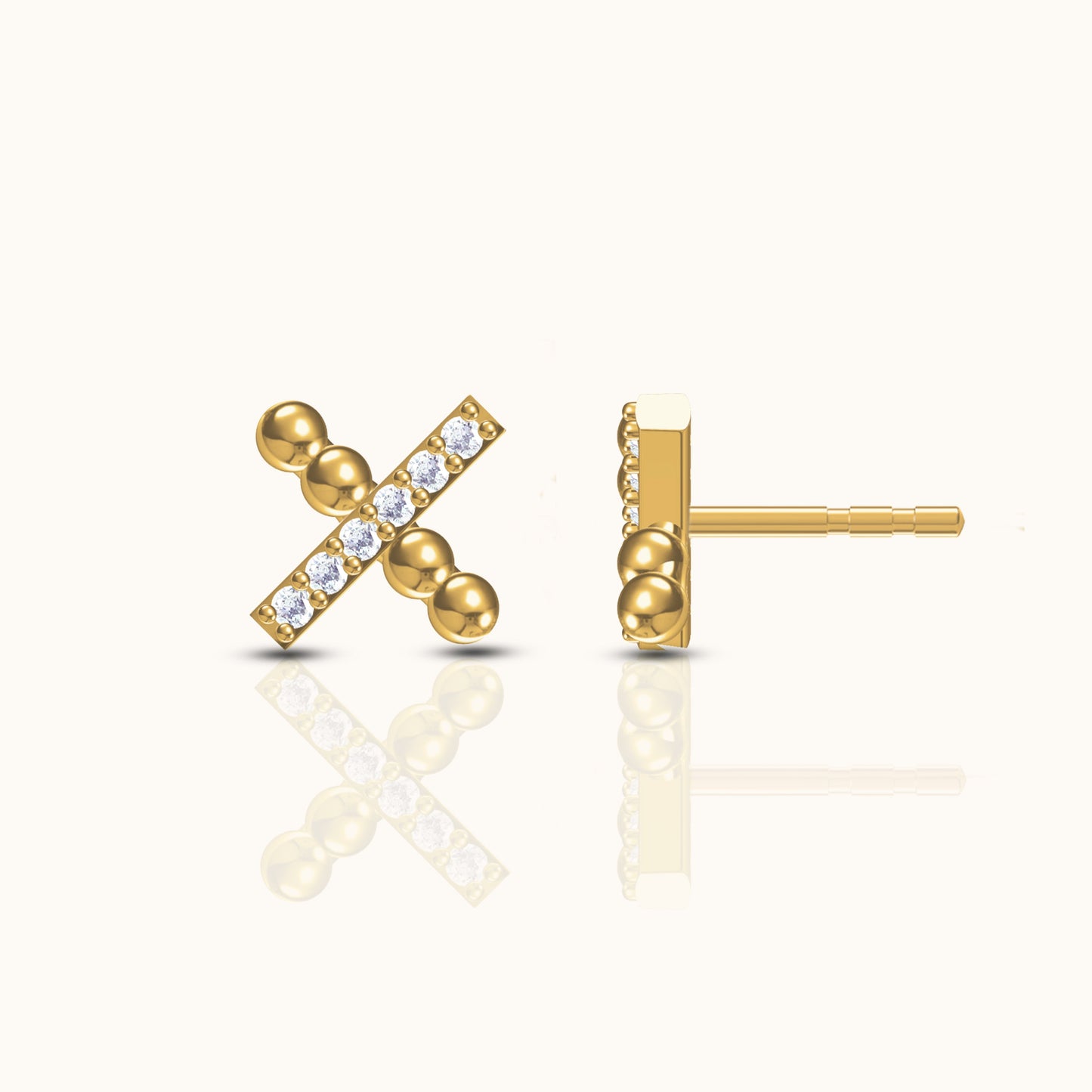 X Stud Earrings