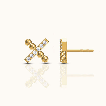 X Stud Earrings