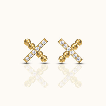 X Stud Earrings