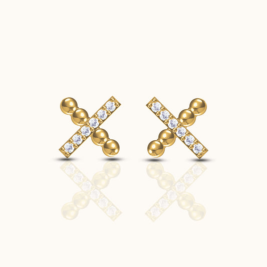 X Stud Earrings