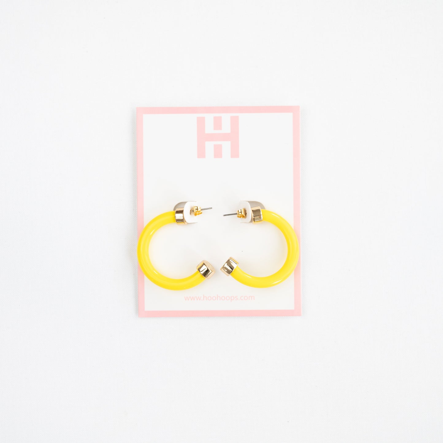 Yellow Hoop Earrings