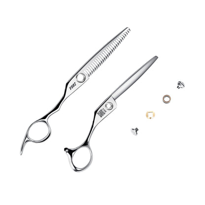 Zora Hair Cutting Shear - Model Z-628 - Deer Horn Tooth - 6.28