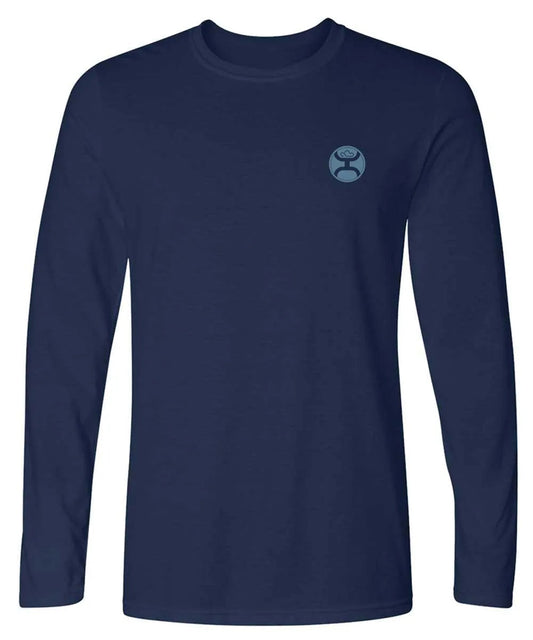 HOOey Flag Fill (Heather Navy) - Mens T-Shirt (Closeout)