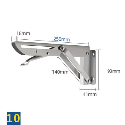 Stainless Steel K-shaped Folding Triangle Bracket Wall Shelf Shelf Support Frame