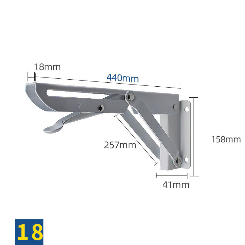 Stainless Steel K-shaped Folding Triangle Bracket Wall Shelf Shelf Support Frame