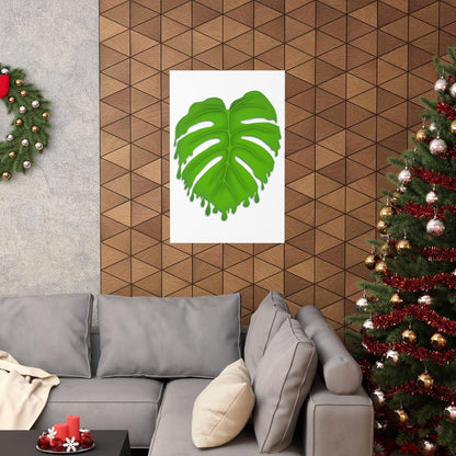 Melting Monstera Botanical Print – Unframed Wall Art