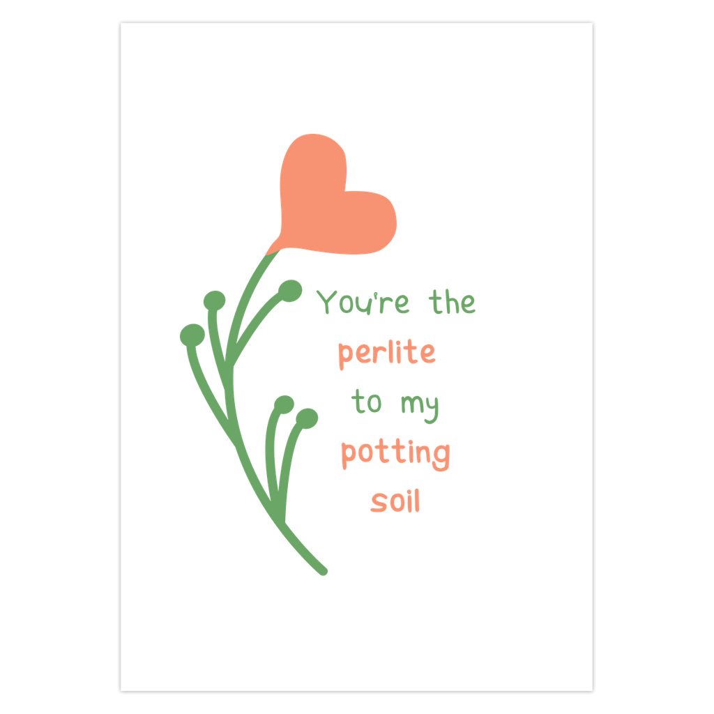 Heart Leaf Valentine's Day Card – Botanical Design Blank Inside