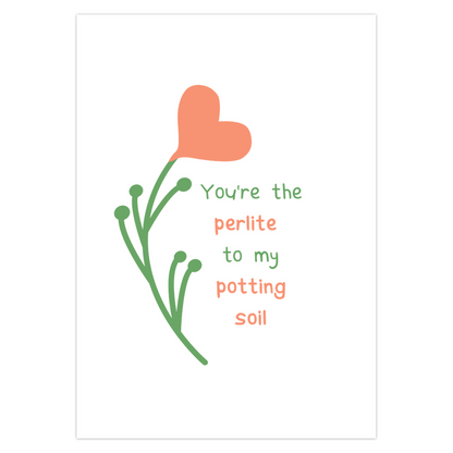 Heart Leaf Valentine's Day Card – Botanical Design Blank Inside