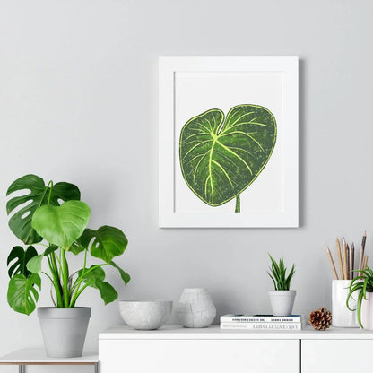 Philodendron Gloriosum Framed Print – Botanical Wall Art