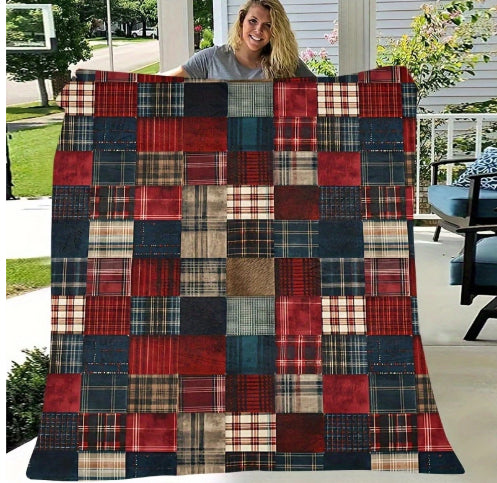 Lamb Fleece Printed Blanket Envelope Blanket