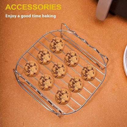 Air Fryer 430 Stainless Steel Double Layer Grill Rack