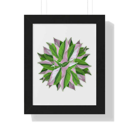 Syngonium Tricolor Pattern Framed Print – Botanical Wall Art