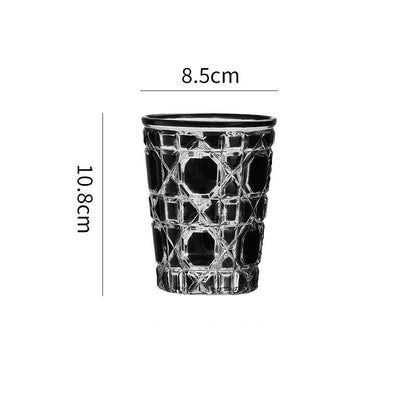 Creative Light Luxury Color Checkered Whisky Cup